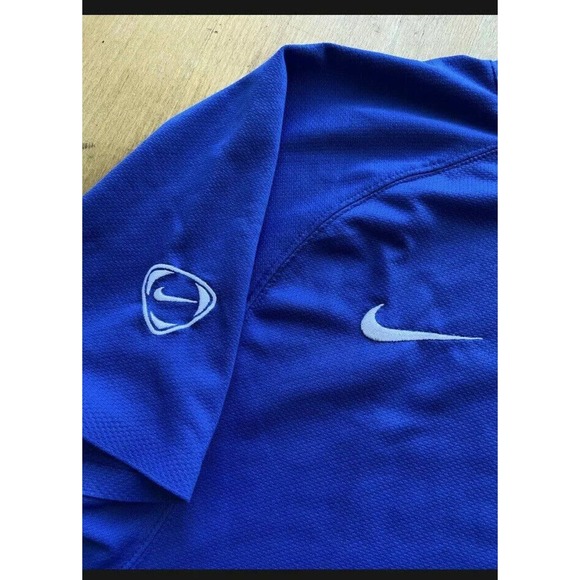 NETHERLANDS TRAINING FOOTBALL SOCCER JERSEY NIKE BLUE sz M MEN BLUE - Picture 3 of 12